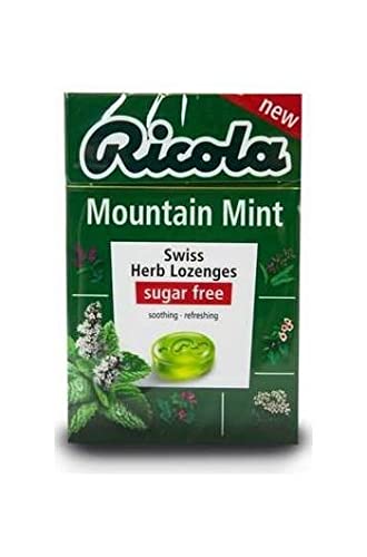 Image of Ricola Sugar Free Mountain Mint Swiss Herb Lozenges, 1.41 oz40 g, 2 Pack