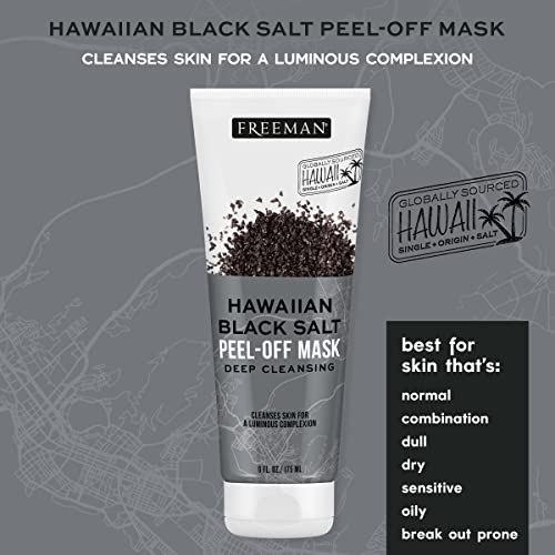 Freeman Exotic Facial Mask Blends Kit, Peel-Off & Jelly Masks, Cleansing, Pore-Clearing & Hydrating Facial Masks, For All Skin Types, Includes Silicone Mask Brush, Vegan & Cruelty-Free, 4 Piece Set #TOP3