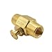 Interstate Pneumatics VBT44 - Brass Button Valve 1/4 Inch x 1/4 Inch Female NPT