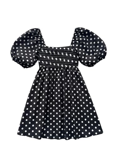 Image of Floerns Women's Floral Dress Puff Sleeve Dress Square Neck Summer Vacation Picnic Mini Dresses