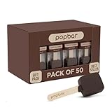 Popbar - Hot Chocolate Sticks - 50 Pack Bulk Case - Ideal for Holidays, Birthdays, Corporate Office Gifts, Stocking Stuffers, Thanksgiving, Christmas, Hanukkah, Cocoa Bomb Lovers (Dark Chocolate)