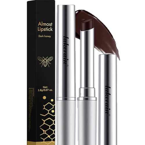 Black Honey Lipstick Long Lasting, Dark Lipstick Lip Gloss, Hydrating Tinted Lip Balm, Honey-Infused Ultra-Moisturizing For Dry Lips