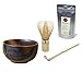 Produktbild Quertee Matcha Set - Bio Matcha Pulver - 40 g im Alu-Zip-Beutel PLUS Original japanische Matcha Schale - 400 ml PLUS Matcha Besen Chasen - Matchabesen PLUS Matcha Bambuslöffel Chashaku