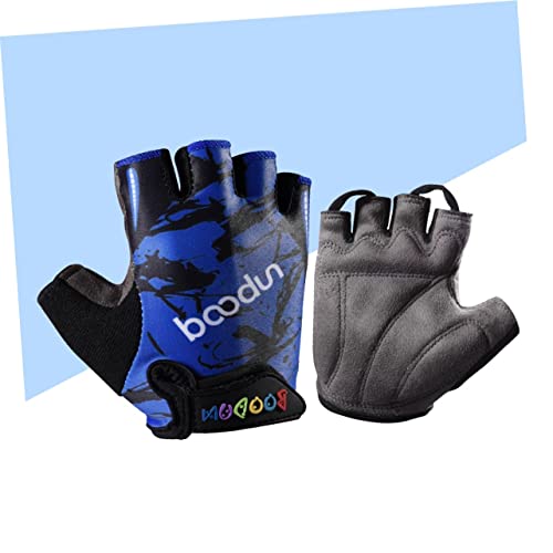 Abaodam 2 Peças Luvas De Meio Dedo De Couro Para Treino Meio Dedo Luvas De Ciclismo Luvas De Equitaç