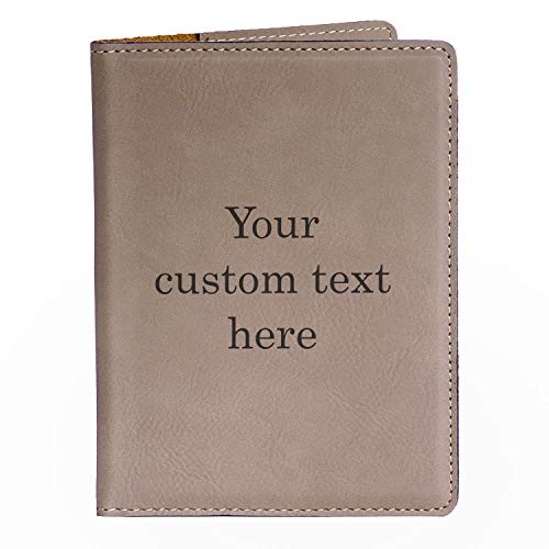 Lifetime Creations Create Your Own Personalized Passport Cover - Light Brown, Custom Passport Holder Passport Case