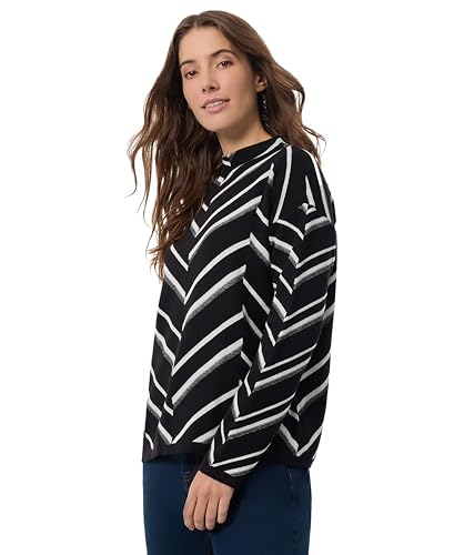 Image of Jones New York Women's Mock Neck Long Sleeve Jacquard Sweater