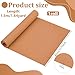 BENECREAT 59x15.7inch Leather Stiffener Roll, Sandy Brown Bag Stiffener, PVC Leather Roll for Leather Bag Liner, Craft DIY, 1mm Thick