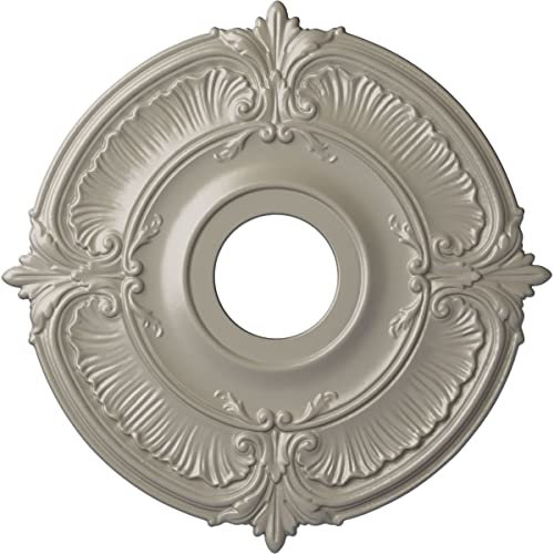 Image of Ekena Millwork CM18ATPWSDecorative Ceiling Medallions Modeled After Original Historical Patterns & Designs, Pearl White