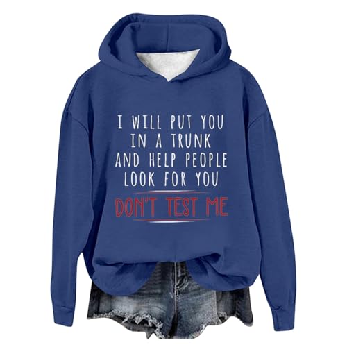 Sweat à capuche imprimé lettre graphique pour femmes look oversize pull