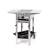 LAG Gasgrill-Kombibräter 3,65 kW fahrbar mit Grillrost, emaillierter Stahlpfanne 1-flammig Gasgrill Grill Gastrobräter Profigrill Verein