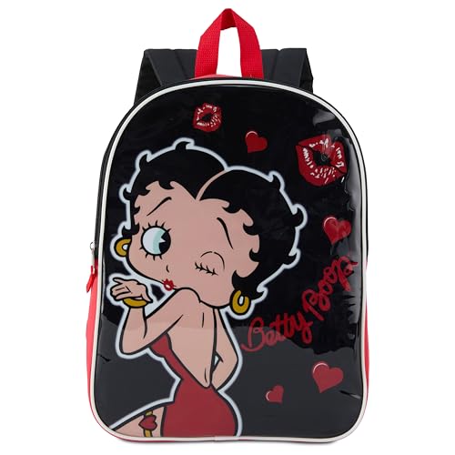 Fast Forward Mochila Betty Boop para meninas – Bolsa Betty Boop com compartimento espaçoso e design elegante – Mochila ideal para meninas para escola e viagens