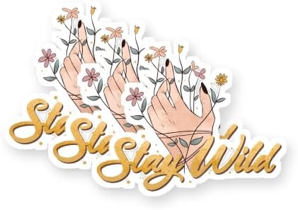 Stay Wild Vinyl Stickers 3 Pack 3 Inch image 5