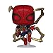 Funko Pop! Marvel Avengers Endgame 2-Pack Bundle – Captain America with Broken Shield & Mjolnir and Iron Spider with Nano Gauntlet