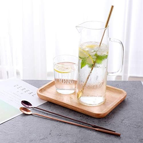 Bisda Cocktail Mixing Spoons Black 4 Pieces Cocktail Stirrers Stainless Steel Swizzle Sticks Metal 30.6 cm=12.05 inch Long Handled Spoon for Cocktail Shaker Bar Spoon - Image 5