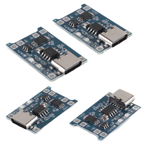 ACOLY 10Pcs TC4056 USB C Li-Ionen-Batterie-Ladeplatinenmodul Typ C 5V 1A Li-Batterieladegerät-Schutzplatine