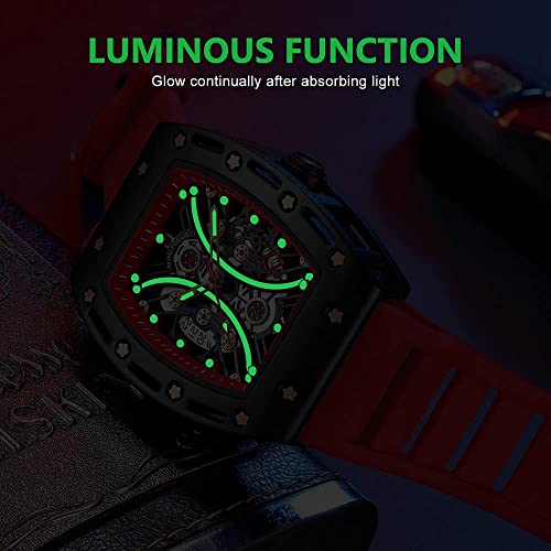 Image of AIMES Watch Wristwatch for Men Fashion Casual Cool Big Dial Watch Luminous Waterproof Sport Analog Quartz Business Mens Watches Silicon Strap Dress Watch