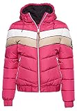 Superdry Womens Spirit Retro Puffer Jacket, Hot Pink, Large