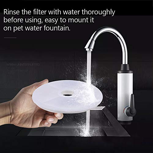 Chusui Filtros de fonte de água Cat Filtros de substituição para fonte de água Cat 12 PCS