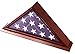 DECOMIL 5x9 Flag Display Case for American Veteran Burial Flag - Clear Glass Front, Solid Wood, Cherry Finish, Wall Mounted - Folded Flag Shadow Box
