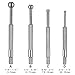 UKCOCO 4pcs Small Hole Gauge Set Telescoping Full Round Spherical Shaped Hardened Bore Gauge