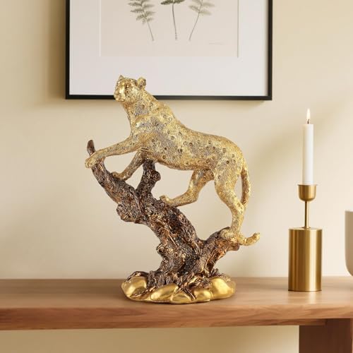 Estatua de Leopardo en Resina 11" para Decoración miniatura 6