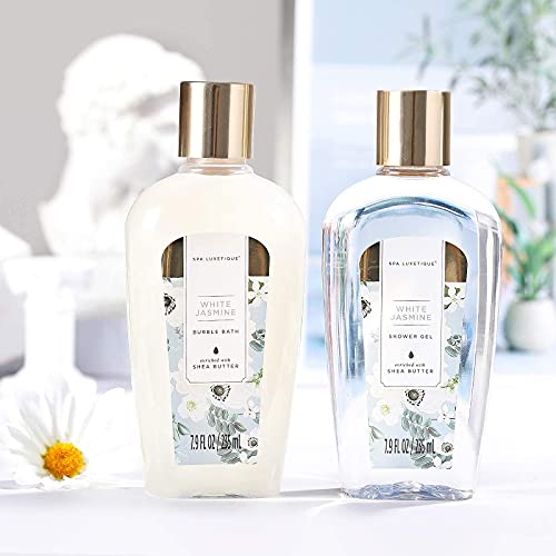Gift Basket for Women, Spa Luxetique Spa Bath Kit, 12pcs Relaxing Spa Gift Basket with Shower Gel, Bath Salt, Essential Oil, Body Lotion, Body Scrub, Cloth Box, Christmas Gifts for Mom
