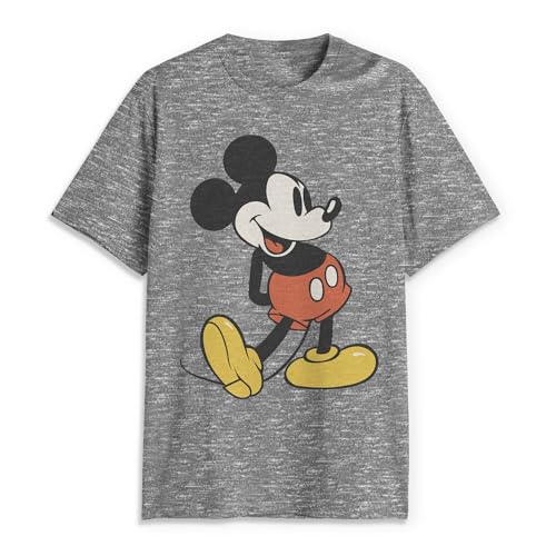 Mickey Mouse T-shirt vintage Disney pour homme en coton gris