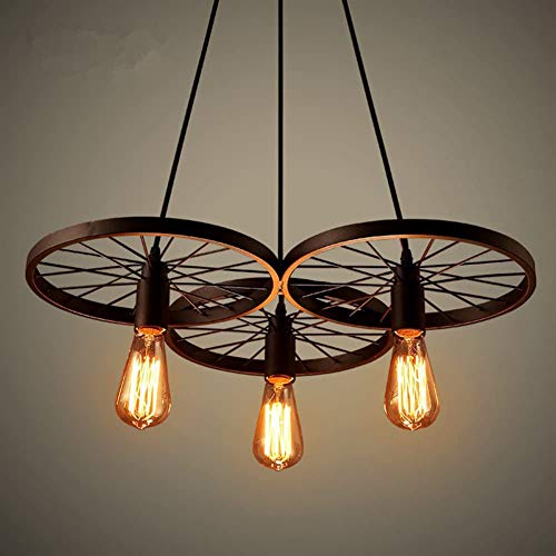 Lustre E27 industriel vintage suspension réglable pour éclairer votre table de salle à manger