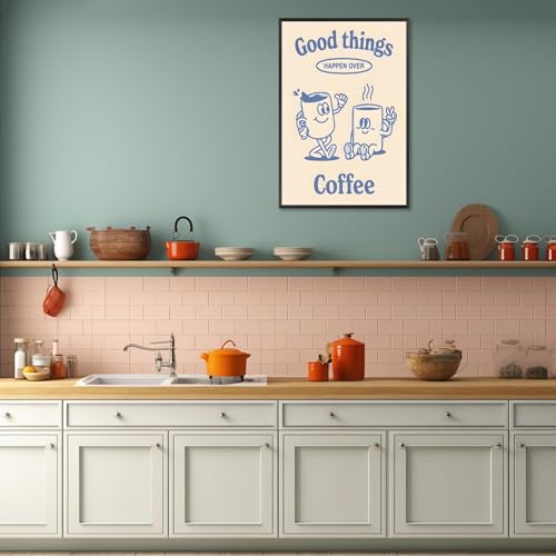 Vintage Club Funny Coffee Poster