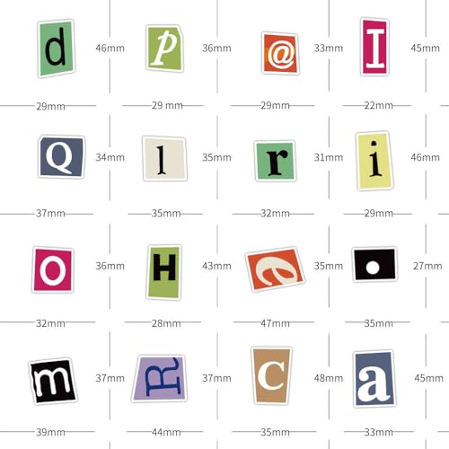 200Pcs Alphabet Stickers Waterproof Vinyl Decals for Scrapbooks, Notebook, Classroom Decor, Door, Mailbox, Water Bottle, Laptop, Letters A-Z and Number Stickers 0-9 - Image 6