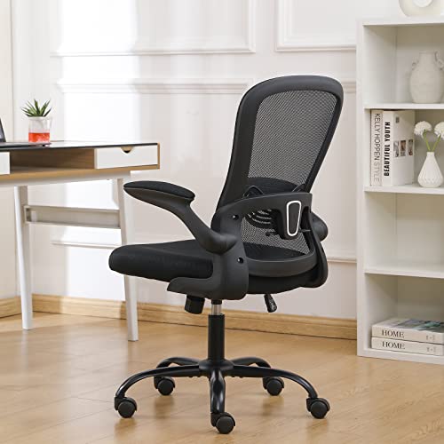 Bioopts Office Chair Computer Chair With Flip Up Armrests Mesh Chair Lumbar Support Ergonomic Chair Adjustable Swivel And Height,Desk Chair Gaming Chair For Adults And Teens #TOP1