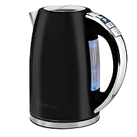 Cuisinart Multi Temperature Cordless Kettle, 1.7L, Matte Black, Stainless Steel, Electric, LCD Display, 223x154x243mm, 2400W
