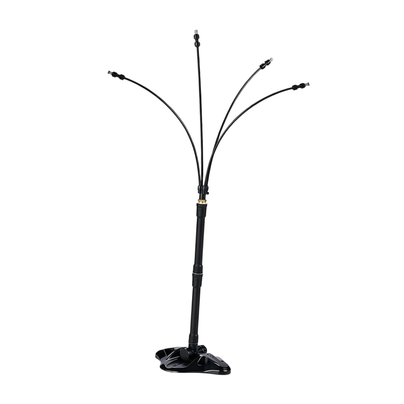 F Fityle Système brumisation sur Pied, arroseur Jardin, Professionnel pour fêtes, Piscine, Plage, Accessoires Noirs réglables, 2 Tiges D'extension