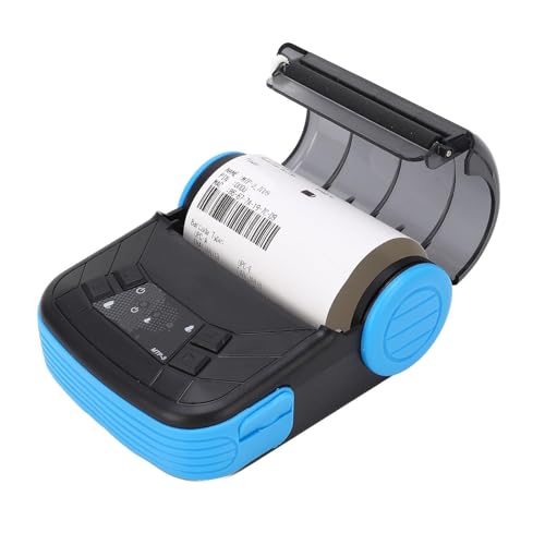 Asixxsix Impresora Térmica Portátil Inalámbrica de 80 Mm para Recibos, Tickets, Facturas, Punto de Venta, Compatible con 7/8/10, XP, OS X, iOS y