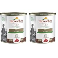 Almo Nature HFC Natural, Alimento Umido per Cani - Manzo - Confezione da 6.48 kg (12 x 290 g)