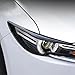 JIEOSDIN Car Accessories Exterior Front Headlights Lamps Eyebrow Cover Trim Strip Compatible with Mazda CX-5 CX5 2025 2024 2023-2017 (Carbon Fiber Style) 2PCS ABS