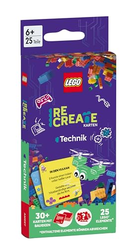 LEGO® - ReCreate Karten - Technik: mit LEGO Elementen
