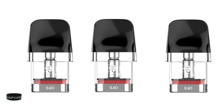 Pods for SMOK Novo POD M Meshed Coils, 0.6/1.0/0.8 Ohm, 2ml, Pack of 3 (0.6 Ohm - 18W)