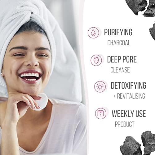 7th Heaven Charcoal and Black Clay Easy Peel-Off Face Mask to Deeply Cleanse Pores
