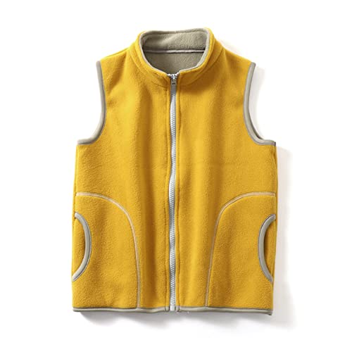 Toddler Boys Girls Fleece Vest Coat Warm Thick Cotton Sleeveless Jacket Zip up Polar Fuzzy Waistcoat Fall Winter2
