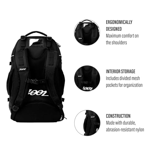 Zoot Ultra Tri Bag, Triathlon Transition Backpack with Wet Storage for Men & Women Athletes, Race Day, Travel & Train, Black3