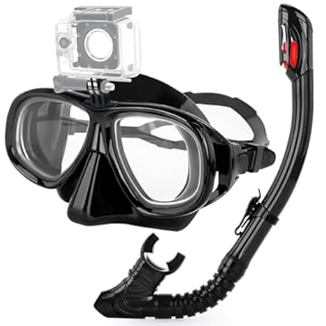 snorkel mask with corrective lenses