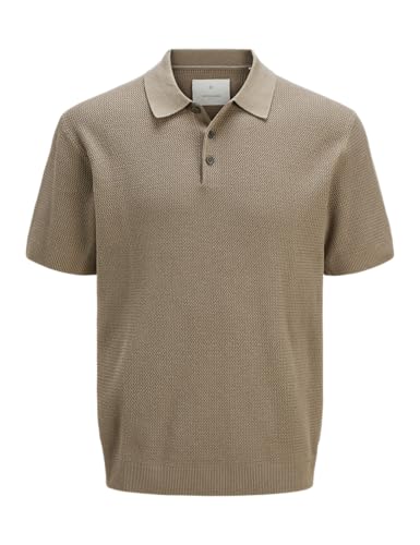 Polo à manches courtes Jack & Jones Cooper marron taille XXS pour silhouette fine