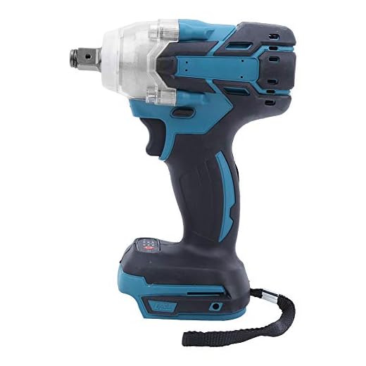 Chave de Impacto Sem Escova Mrisata 21V Grande Antiderrapante Punho Recarregável para Makita Chave de Impacto de Bateria Chave