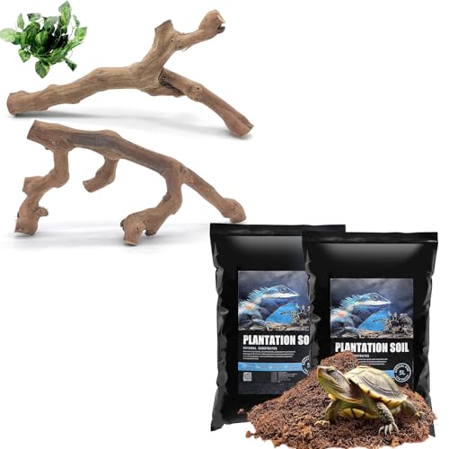 VCEPJH Snake Climbing Branch Reptile Wood Cork Log and