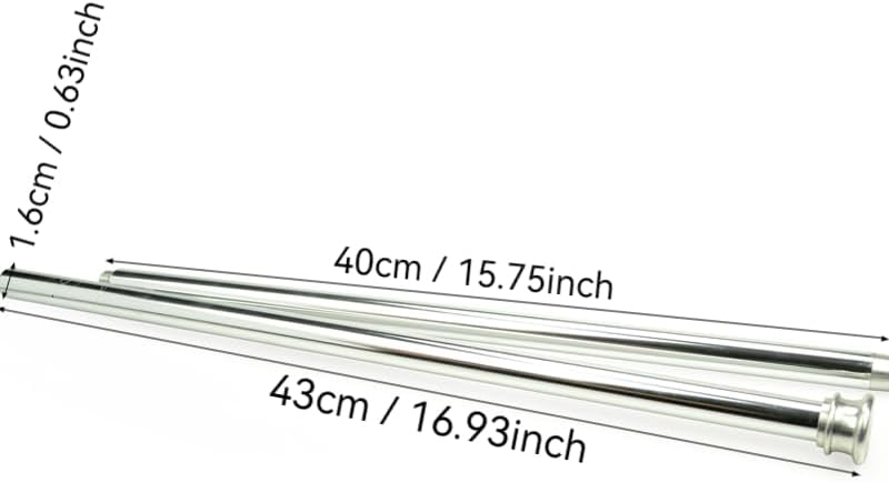 Miniatura 3 de sumrica Bastón de aluminio para bailar de mago mágico trucos de magia en vara de aire, truco flotante equilibrado de levitación de bastón, truco de