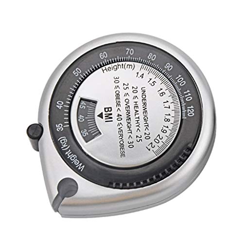 NGCG 150cm/60-inch BMI Measuring Tape with Ergonomic Design Convenient Body Mass Measuring Tape Measure Push-Button Retract Measuring Tape