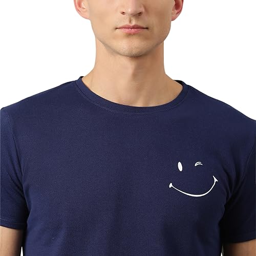 Image of Thomas Scott Men's | Solid | Half Sleeve | Slim Fit | 100% Cotton | Round Neck | Casual Tshirt