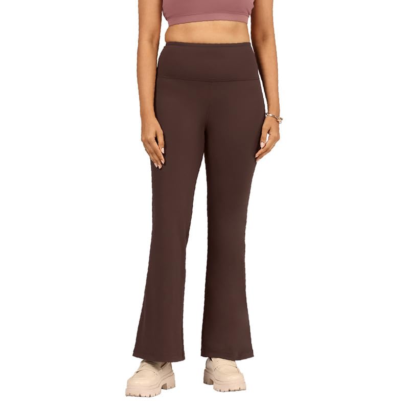 BlissClub High Waist Flare Pants Lite Regular for Women Up to 5’4″ | Comfortable Office Trousers & Formal Wear