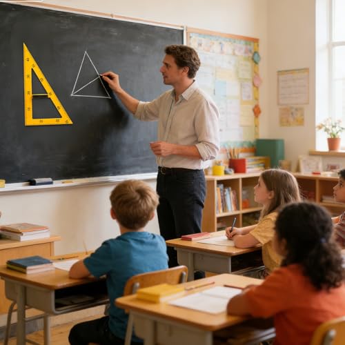 Règle magnétique d'enseignant géante pour tracé d'angle précis en cours